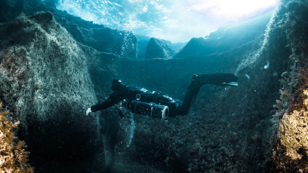 Zatoka Xwejni i pralka. Nurkowanie Sidemount z Sidemount Society na Gozo