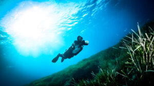 Sidemount Diving Gozo. Anchor Reef do zatoki Xwejni. Nurkowanie z Sidemount Society.