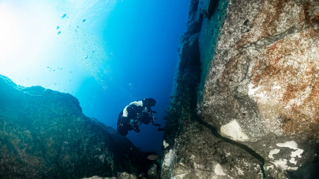 Nurkowanie Sidemount Gozo - Blue Hole do Inland Sea, niebieska dziura